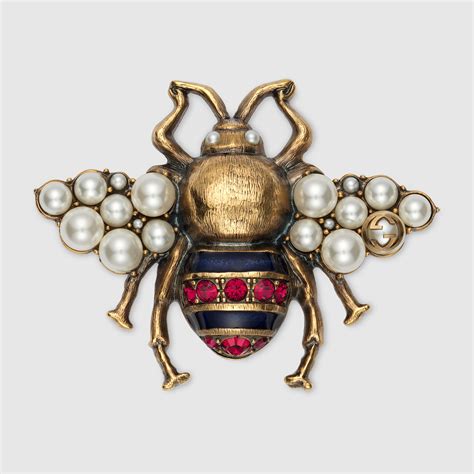 authentic gucci bee brooch pearl|Gucci Livermore Outlet.